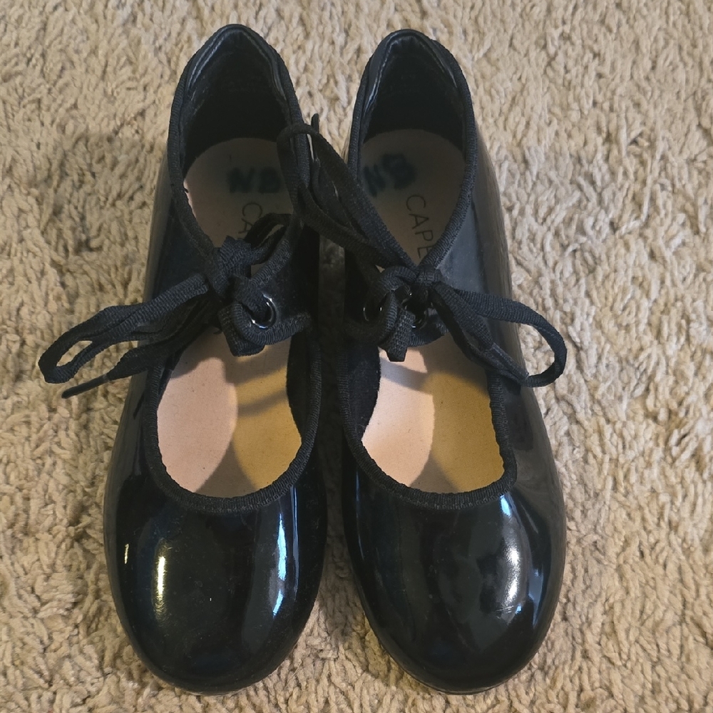 Kids Black Tap Shoes